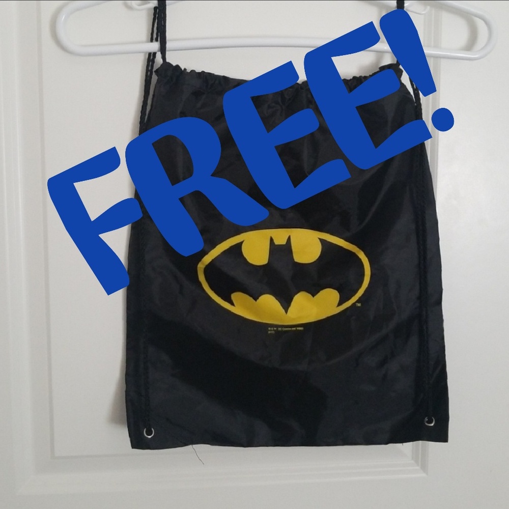 FREE WITH PURCHASE! Batman Cinch Style Bag